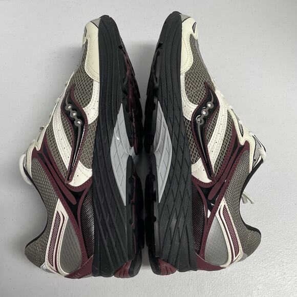 Saucony ProGrid Omni 9 Tan Maroon S70832 8 Size 12 Mesh Runner Workout Sneaker